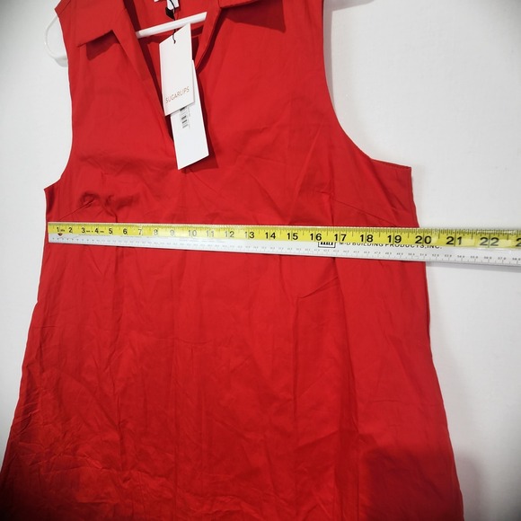 Sugar Lips Women's Ellen Preppy Dress Red Size M - Picture 7 of 9